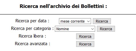 Form Archivio Bollettini